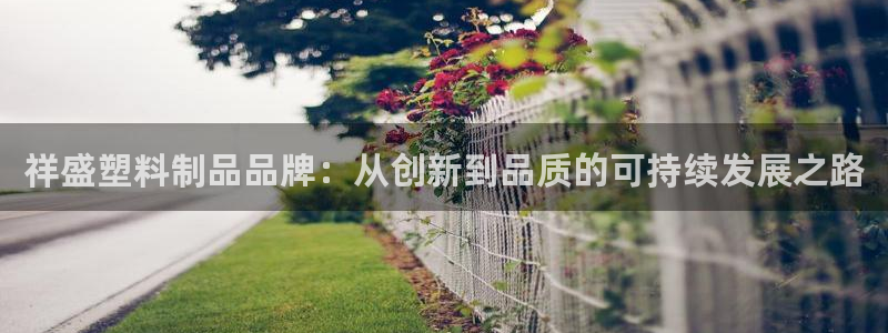 太阳集团城网址古天乐：祥盛塑料制品品牌：从创新到品质的可持续