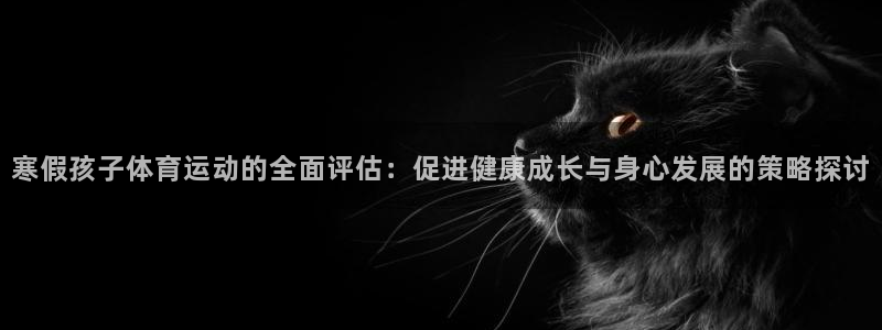 下载熊猫体育：寒假孩子体育运动的全面评估：促进健康成长与身心发展的策略探讨
