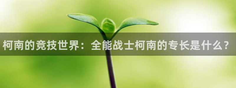 熊猫体育app官方下载最新版：柯南的竞技世界：全能战士柯南的专长是什么？
